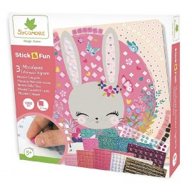 COFFRET MOSAÏQUES ANIMAUX MIGNONS 3 TABLEAUX 22X22CM 1000 PIÈCES - STICK&FUN-3700143948043-Lilojouets-Questembert-Muzillac-Morbi