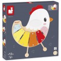 XYLO POULETTE - XYLOPHONE PLATEAU 23X23X4CM - DÈS 12 MOIS - JANOD