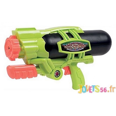 Pistolet A Eau 36cm Vert Et Noir 1 Jet