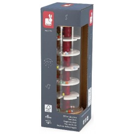 BATON DE PLUIE EN BOIS 18CM - ÉVEIL SONORE - DÈS 6 MOIS - GAMME CONFETTI JANOD-3700217376727-Lilojouets-Questembert-Muzillac-Mor