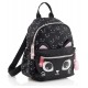 Petit sac a dos noir chat 26x20x9cm - 2 compartiments - back2fun-8422593193648-lilojouets-questembert-muzillac-morbihan