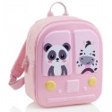 SAC A DOS ROSE 32X26CM BUS STOP POUR ÉCOLE ENFANT - APLI KIDS MIQUELRIUS