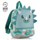 Petit sac a dos vert dinosaure 28x21x10cm en matiÈre recyclÉe - 2 compartiments-8422593197639-lilojouets-questembert-muzillac-mo