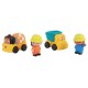 Pack 2 vÉhicules travaux secours police 8cm 2 personnages 6cm - asst dÈs 18 mois-3437012522744-lilojouets-questembert-muzillac-m