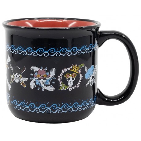 MUG ONEPIECE - TASSE CÉRAMIQUE 9X9CM 40CL INTÉRIEUR ROUGE-8412497005376-Lilojouets-Questembert-Muzillac-Morbihan