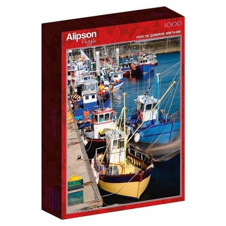 PUZZLE PORT DE QUIBERON EN BRETAGNE 1000 PIÈCES 69X48CM - ALIPSON PUZZLE-3667232501025-Lilojouets-Questembert-Muzillac-Morbihan