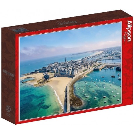 PUZZLE SAINT-MALO 1000 PIÈCES 69X48CM - ALIPSON PUZZLE-3667232501995-Lilojouets-Questembert-Muzillac-Morbihan