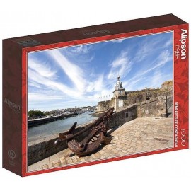 PUZZLE REMPARTS DE CONCARNEAU EN BRETAGNE 1000 PIÈCES 69X48CM - ALIPSON PUZZLE-3667232502077-Lilojouets-Questembert-Muzillac-Mor