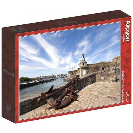 PUZZLE REMPARTS DE CONCARNEAU EN BRETAGNE 1000 PIÈCES 69X48CM - ALIPSON PUZZLE-3667232502077-Lilojouets-Questembert-Muzillac-Mor