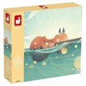 PUZZLE ILLUSTRATION ROMANCE EN MER 1000 PIÈCES 68X48CM - JANOD