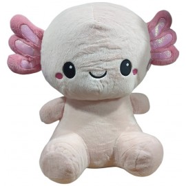 PELUCHE GÉANTE AXOLOTE ROSE ASSIS 63CM-3701276510985-Lilojouets-Questembert-Muzillac-Morbihan