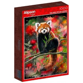 PUZZLE PANDA ROUX 1000 PIÈCES 48X69CM - ALIPSON PUZZLE-3770001500355-Lilojouets-Questembert-Muzillac-Morbihan