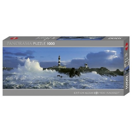 PUZZLE PANORAMA PHARE DU CREAC'H 1000 PIÈCES 95X33CM - HEYE-4001689292867-Lilojouets-Questembert-Muzillac-Morbihan