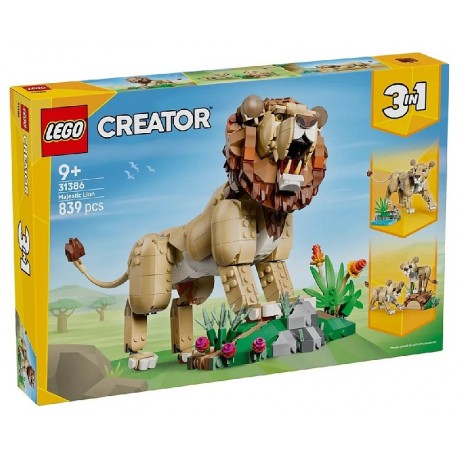 31386 LE LION MAJESTUEUX - 839 PIÈCES - LEGO CREATOR 3EN1-5702018054802-Lilojouets-Questembert-Muzillac-Morbihan