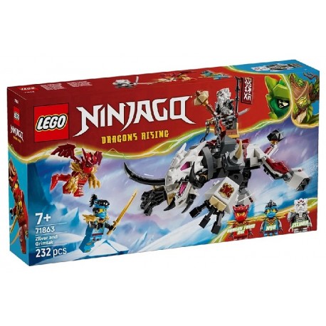 71863 ZILVAR ET GRIMTAK LA BÊTE DRACONIQUE - 232 PIÈCES - LEGO NINJAGO-5702018055717-Lilojouets-Questembert-Muzillac-Morbihan