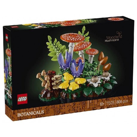 11505 LES CHAMPIGNONS DES BOIS - 806 PIÈCES - LEGO BOTANICALS-5702018061800-Lilojouets-Questembert-Muzillac-Morbihan