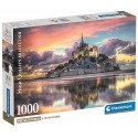 PUZZLE MAGNIFIQUE MONT SAINT-MICHEL 1000 PIÈCES 70X50CM AVEC POSTER - CLEMENTONI