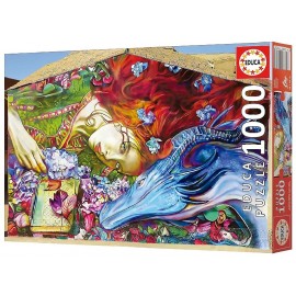 PUZZLE DRAGON SANT JORDI 1000 PIÈCES 68X48CM LILY BRICK - EDUCA-8412668199262-Lilojouets-Questembert-Muzillac-Morbihan