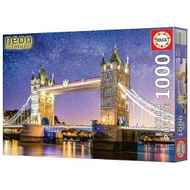 PUZZLE FLUORESCENT TOWER BRIDGE A LONDRES 1000 PIÈCES 68X48CM - EDUCA-8412668199309-Lilojouets-Questembert-Muzillac-Morbihan