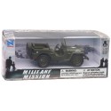 VÉHICULE JEEP MILITAIRE 11CM 1.32E WILLY-S DAY 1944 MÉTAL ET PLASTIQUE - NEWRAY