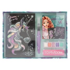 COFFRET CRÉATIF AQUARELLE MÉTALLIQUE - TOPMODEL DEPESCHE-4010070699642-Lilojouets-Questembert-Muzillac-Morbihan