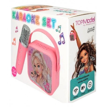 PACK KARAOKÉ ENCEINTE ET MICRO BLUETOOTH RECHARGEABLE - TOPMODEL-4010070711665-Lilojouets-Questembert-Muzillac-Morbihan
