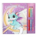 LIVRE DE COLORIAGE DRAGON AVEC 3 GROS CRAYONS DE COULEURS - YLVI DEPESCHE