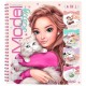 Carnet create your kitty 22x20cm - cahier coloriage a spirale topmodel depesche-4010070746698-lilojouets-questembert-muzillac-mo