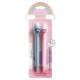 Pack 2 stylos narval et licorne - Écriture bleue et rose gel effaÇable-8422593120453-lilojouets-questembert-muzillac-morbihan