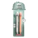PACK 2 STYLOS ZÈBRE ET RENARD - ÉCRITURE NOIRE ET ROUGE GEL EFFAÇABLE