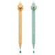 Pack 2 stylos monstre et capybara - Écriture verte et bleue gel effaÇable-8422593120583-lilojouets-questembert-muzillac-morbihan