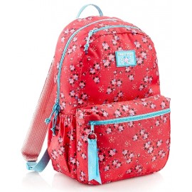 SAC A DOS ROUGE FLEURI 33X28X9CM POUR ENFANT - APLI KIDS MIQUELRIUS-8422593370629-Lilojouets-Questembert-Muzillac-Morbihan