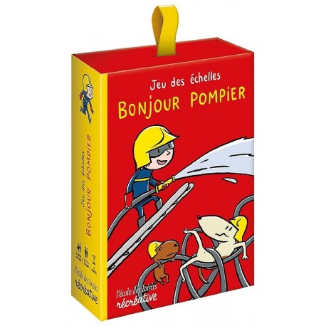 JEU BONJOUR POMPIER - JEU DES ÉCHELLES DÈS 4 ANS - L'ÉCOLE DES LOISIRS-3127020508464-Lilojouets-Questembert-Muzillac-Morbihan