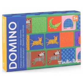 JEU DOMINO DES MOTIFS - 28 CARTES DÈS 3 ANS - LES TOUPITIS MOULIN ROTY