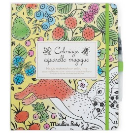 CAHIER DE COLORIAGE AQUARELLE MAGIQUE - LE JARDIN MOULIN ROTY-3575677124375-Lilojouets-Questembert-Muzillac-Morbihan