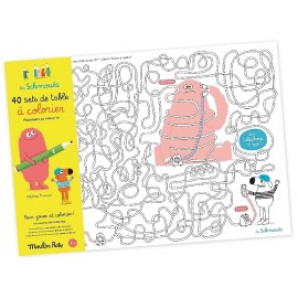 LOT DE 40 SETS DE TABLE A COLORIER - LES SCHMOUKS DE MOULIN ROTY-3575677166061-Lilojouets-Questembert-Muzillac-Morbihan