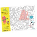 LOT DE 40 SETS DE TABLE A COLORIER - LES SCHMOUKS DE MOULIN ROTY