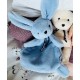 Doudou lapin dorlotin bleu 25cm - maÏlou - fabrication franÇaise-3701221500535-lilojouets-questembert-muzillac-morbihan