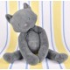 Peluche chat mÉloÉ bleu gris 37cm - maÏlou - fabrication franÇaise-3701221502614-lilojouets-questembert-muzillac-morbihan