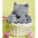 Peluche chat mÉloÉ bleu gris 37cm - maÏlou - fabrication franÇaise-3701221502614-lilojouets-questembert-muzillac-morbihan
