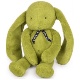 PELUCHE LAPIN MÉLOÉ VERT POMME GRANNY 37CM - MAÏLOU - FABRICATION FRANÇAISE-3701221503277-Lilojouets-Questembert-Muzillac-Morbih