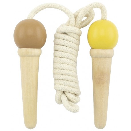 CORDE A SAUTER EN BOIS MULTICOLORE AVEC CORDE 200CM - MODÈLE CORNET GLACE ULYSSE-3760111716623-Lilojouets-Questembert-Muzillac-M