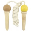 CORDE A SAUTER EN BOIS MULTICOLORE AVEC CORDE 200CM - MODÈLE CORNET GLACE ULYSSE