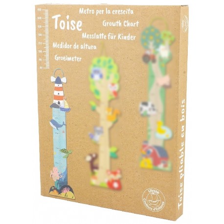 TOISE PLIABLE EN BOIS POUR TAILLES 80-155CM - THÈME LA MER - ULYSSE-3760111717354-Lilojouets-Questembert-Muzillac-Morbihan