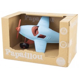 AVION A HÉLICE 20CM - DÈS 18 MOIS - PLASTIQUE BIO SOURCÉ - PAPAILLOU ULYSSE