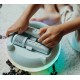 Enceinte karaokÉ portable vert bluetooth avec 2 micros - rechargeable - kidywolf-5407009181788-lilojouets-questembert-muzillac-m