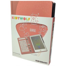 TABLETTE A DESSIN LED 22X15X2CM - CALQUES THÈME KAWAII - KIDYDRAW KIDYWOLF-5407009182488-Lilojouets-Questembert-Muzillac-Morbiha