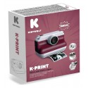 APPAREIL PHOTO AVEC IMPRIMANTE - RECHARGEABLE USB-C - K-PRINT BORDEAUX KIDYWOLF