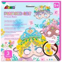 POCHETTE 3 MASQUES PRINCESSES A DÉCORER - DIAMOND ART DÈS 5 ANS - AVENIR