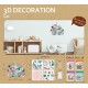 Pochette crÉative dÉcoration murale 3d chat 20x22cm - dÈs 5 ans-6920773350703-lilojouets-questembert-muzillac-morbihan